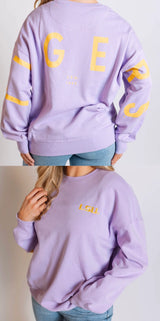 LSU Barkley Split Crewneck Sweatshirt