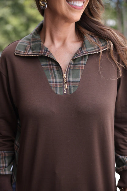 Juniper Plaid Pullover