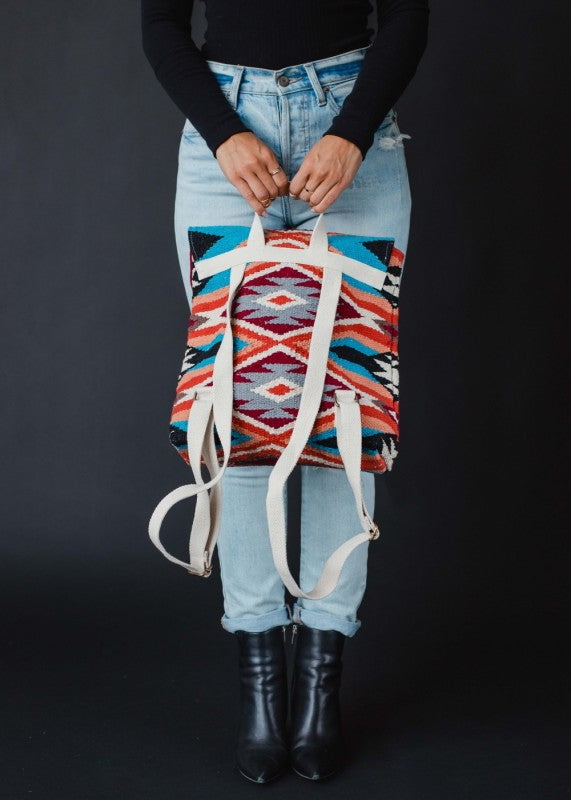 Woven Aztec Backpack