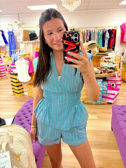 Mint To Be - Striped Set