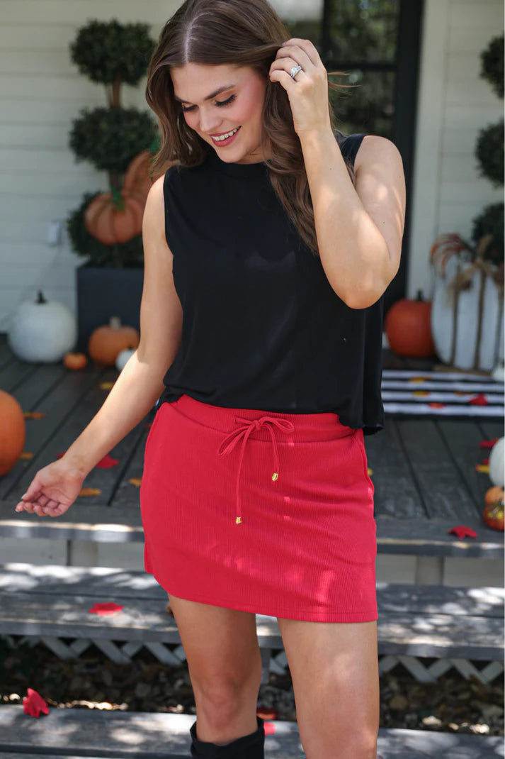 Well Loved Ribbed Skort