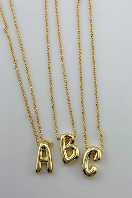 Cue The Camera Initial Necklace