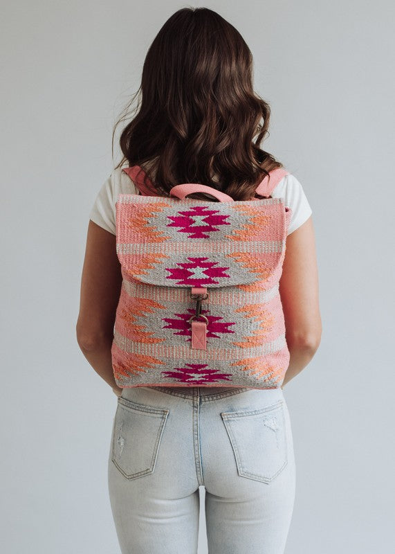 Woven Aztec Backpack