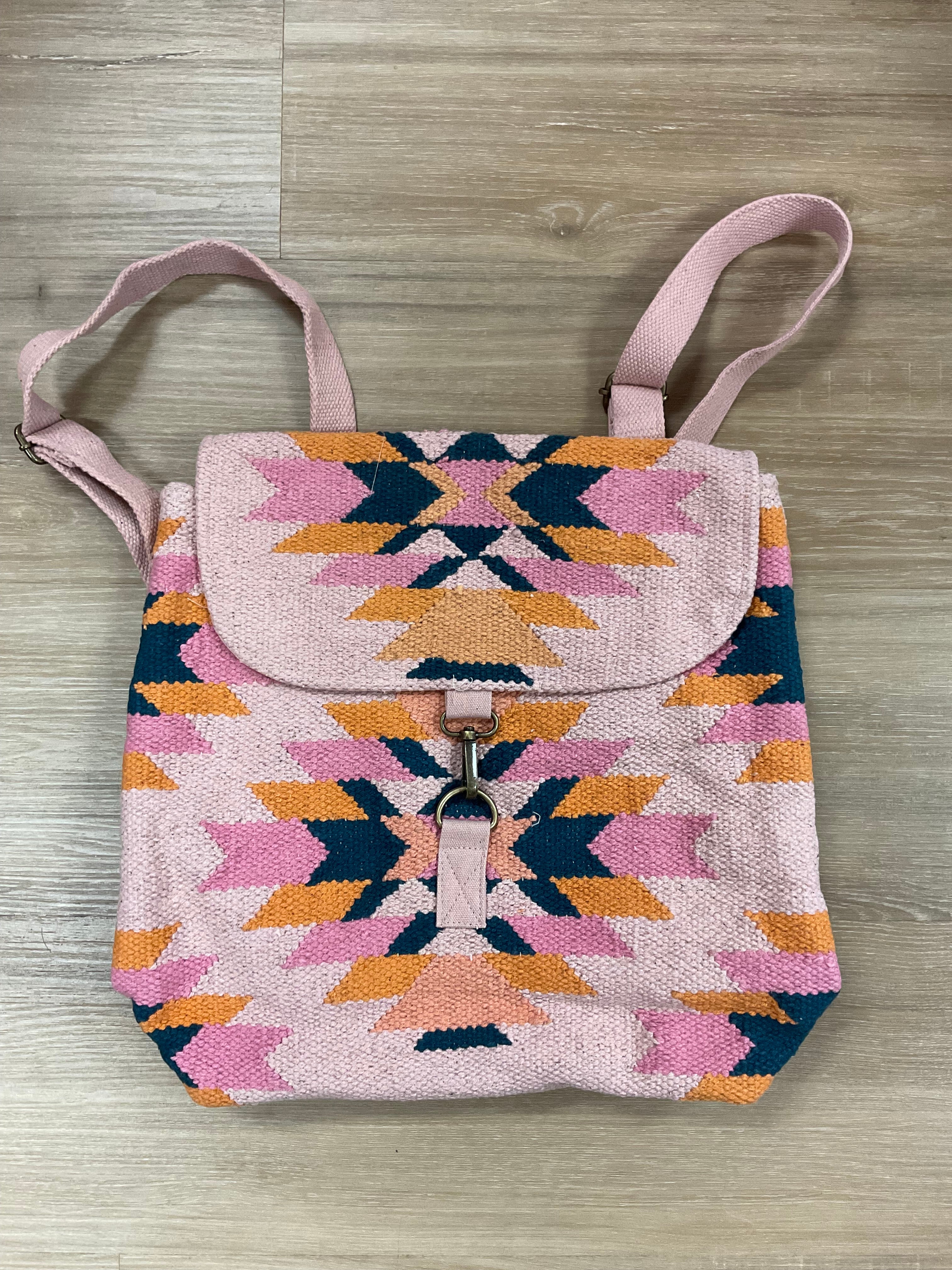 Woven Aztec Backpack