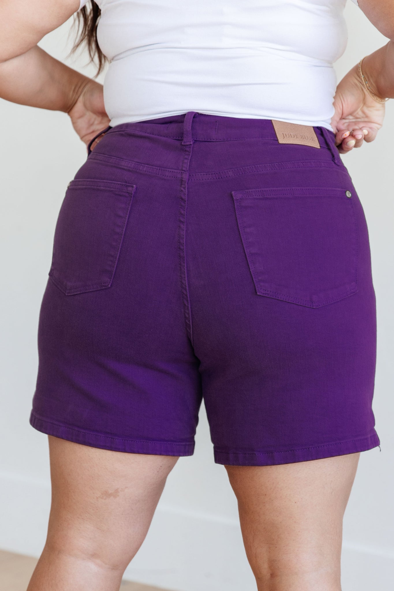 Judy Blue Tummy Control Garment Dyed Shorts