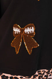 Sideline Sparkle Ruffle Top