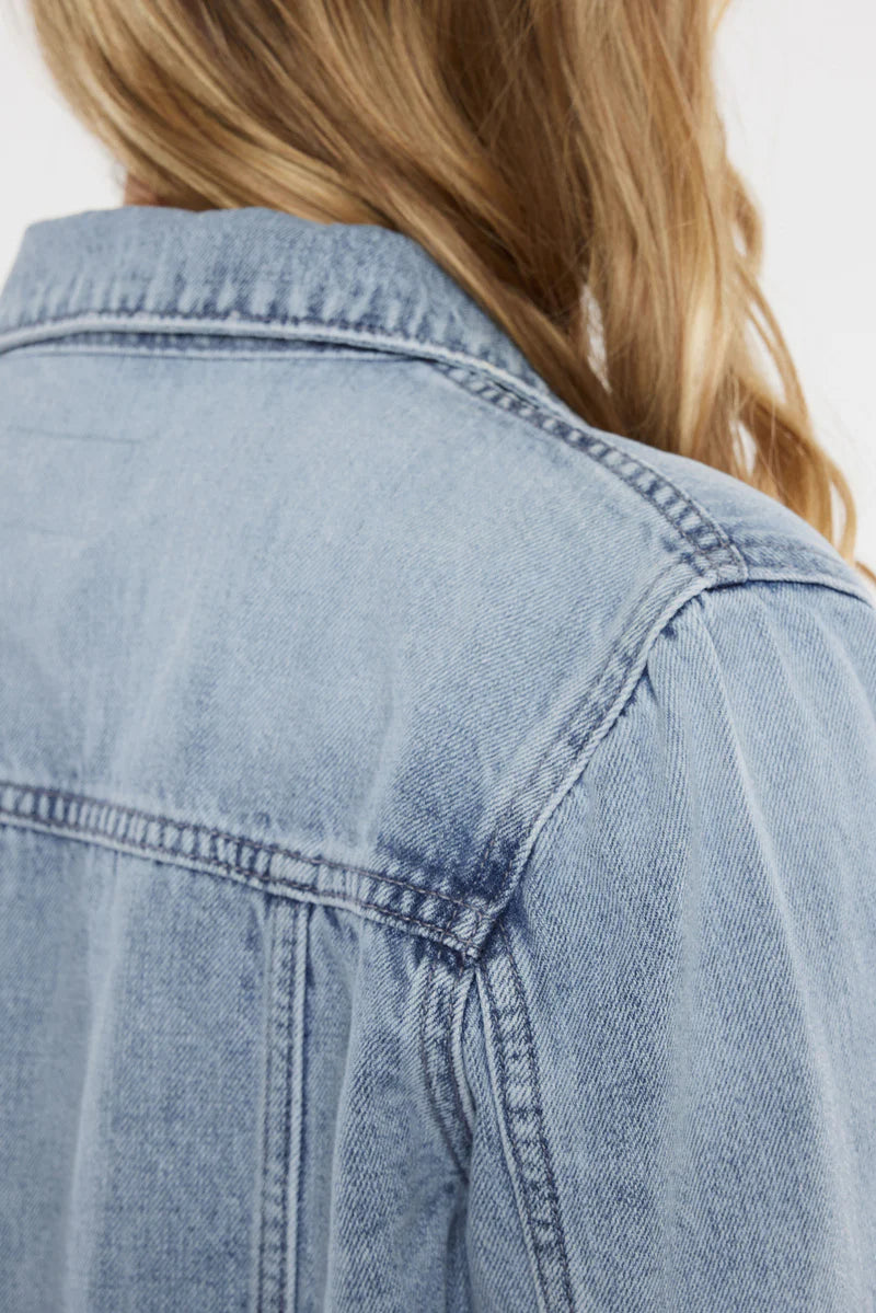 Marilou Peplum Denim Jacket