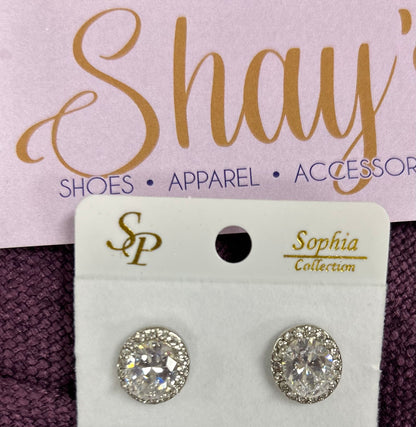 Oval Cubic Zirconia Earrings