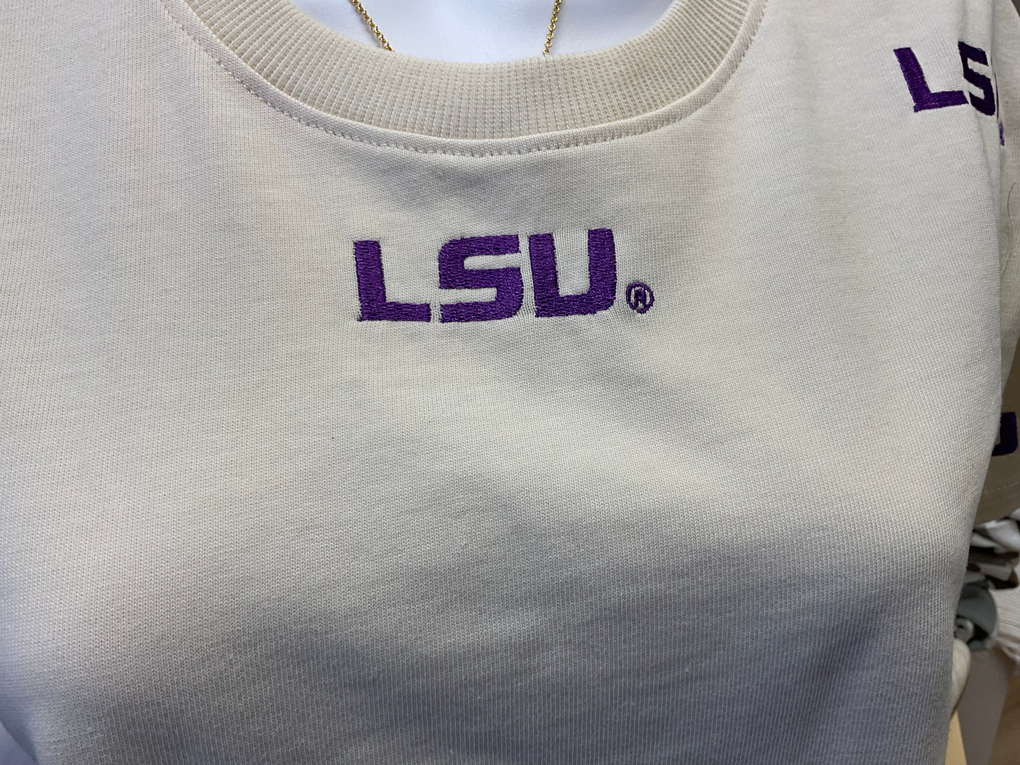 Lsu Ritter Multi Color Heavyweight Crop Tee
