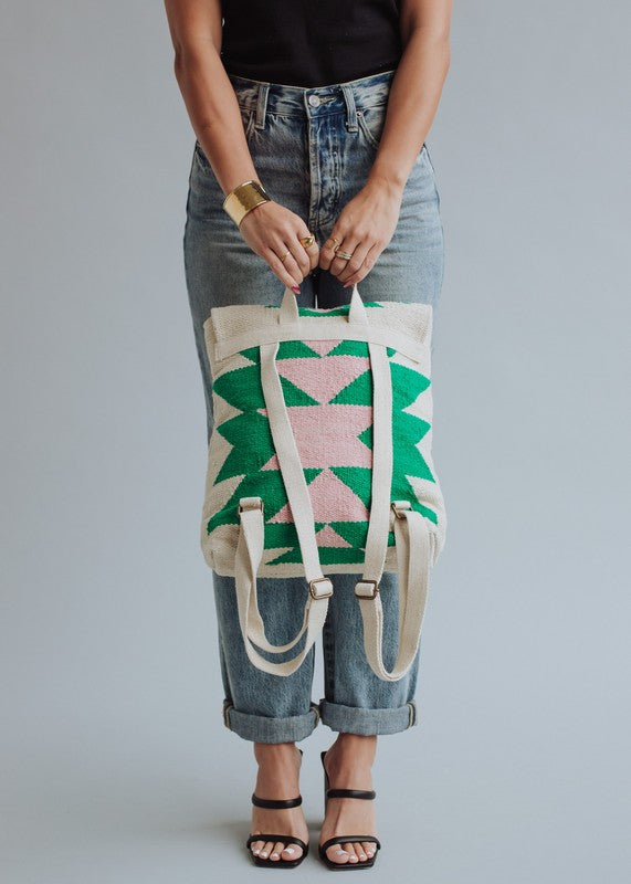 Woven Aztec Backpack