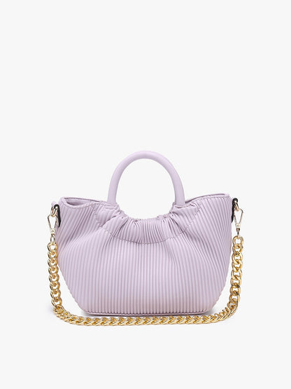 Valency Pleated Satchel - Lilac