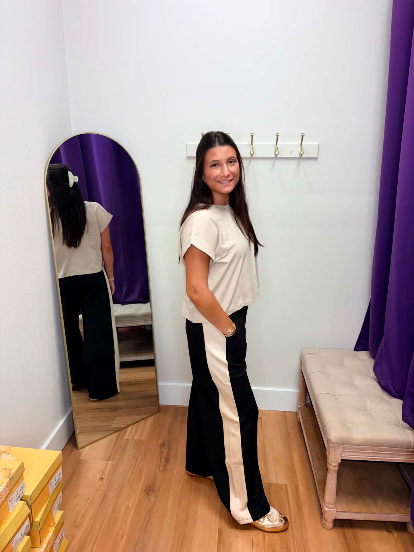Ultra comfy Two Tone Wide Leg Pant