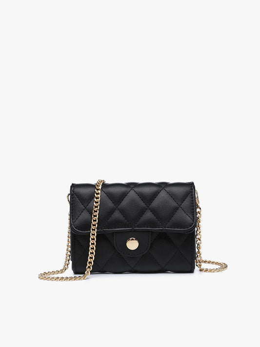 Quilted Clutch Crossbody - Black