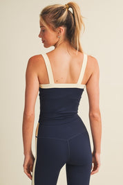 Contrast Block Tank Top
