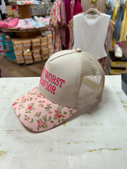 On My Worst Behavior- Two Tone Mesh Snapback Hat