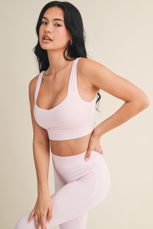 Picnic Contrast Thread Sports Bra