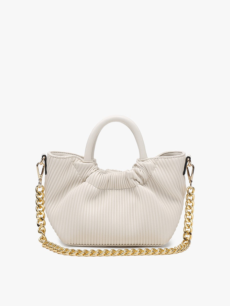 Valency Pleated Satchel - Off White