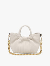 Valency Pleated Satchel - Off White