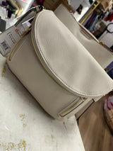 Aubree Flap-over Crossbody Bag - Ivory