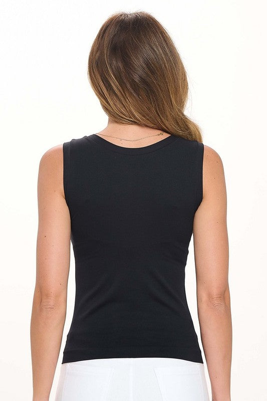 Reversible High/Low Neckline Seamless Tank