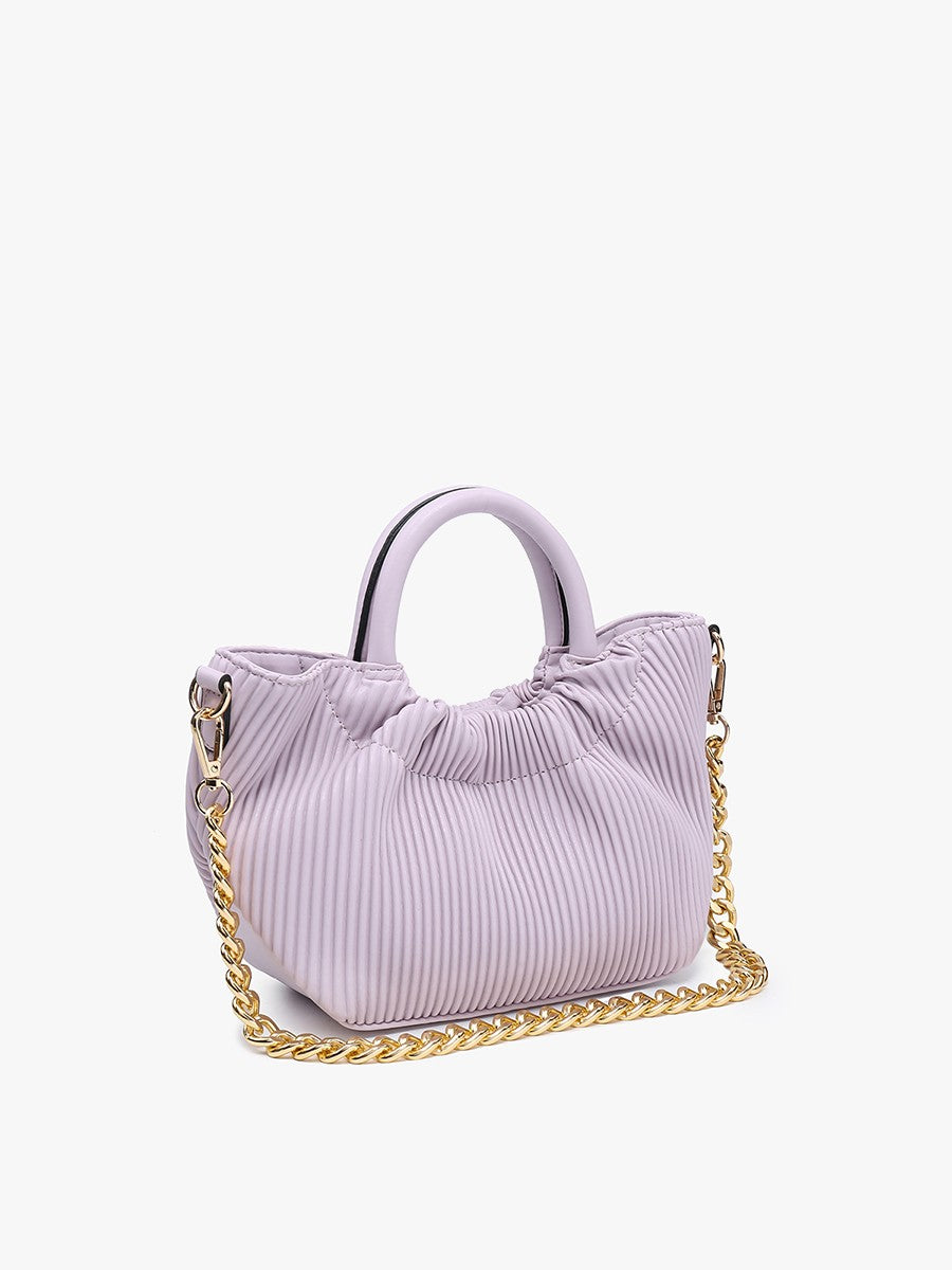 Valency Pleated Satchel - Lilac