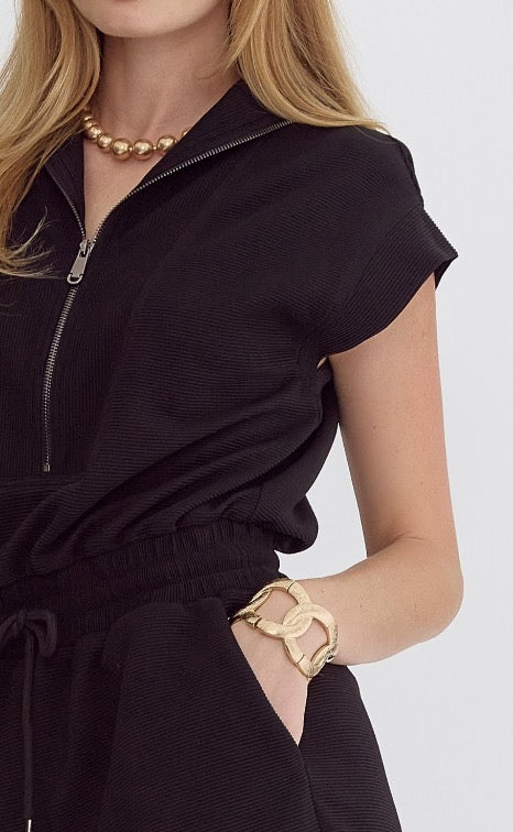 Lux Ribbed Romper