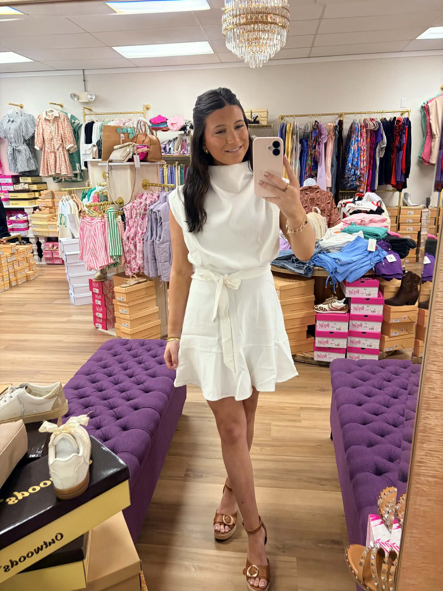 Breezy- Cowl Neck Sleeveless Mini Dress