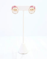 I Believe Santa Earring Pink