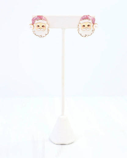 I Believe Santa Earring Pink