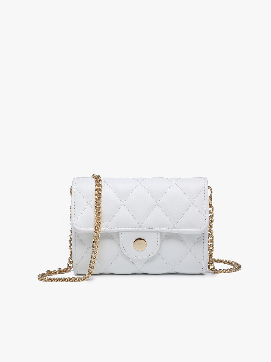 Quilted Clutch Crossbody - White