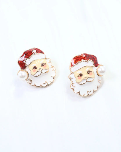 I Believe Santa Earring Red