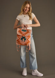 Woven Aztec Backpack