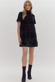 Tie a Bow Sequin Dress