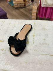 NOTION-Black Bow Sandal