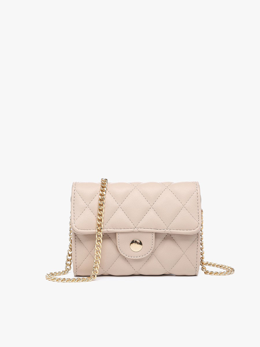 Quilted Clutch Crossbody - Sand