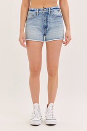 March On High Rise Denim Shorts