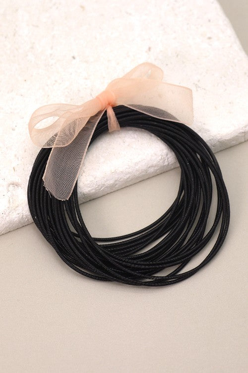 Stretchy Guitar String Bracelet Stack