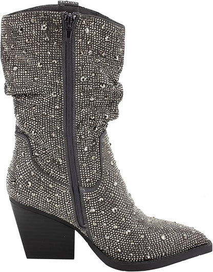 Kady Slouch Rhinestone Boot