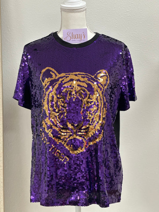 Sequin Easy Tiger T-Shirt