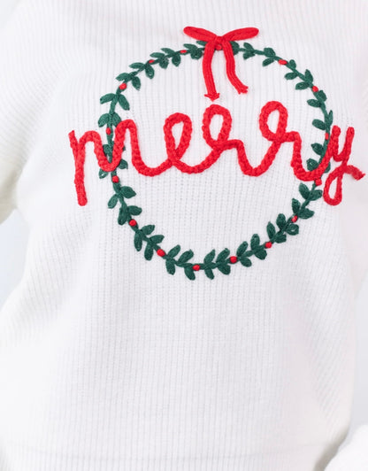 Merry Embroidered Sweater