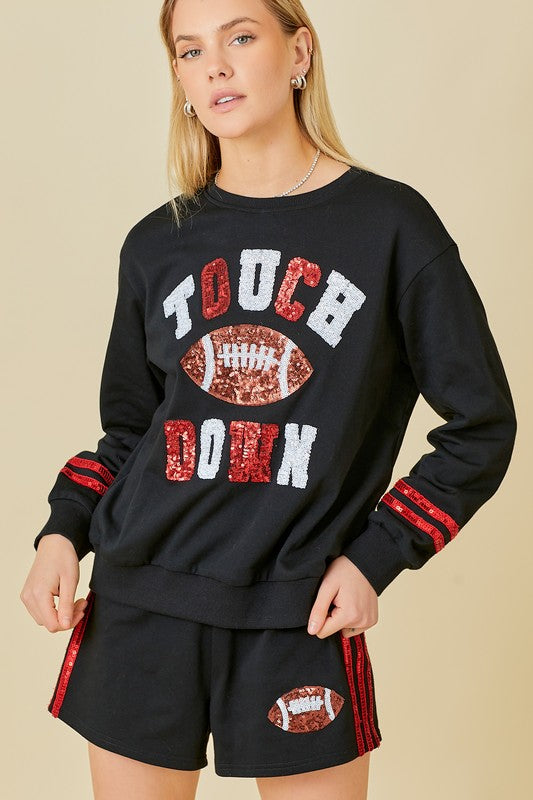 Sequin Touch Down Sweater