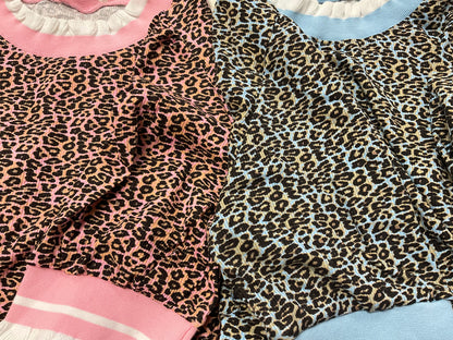 Sienna Ribbed Leopard Print Knit Top