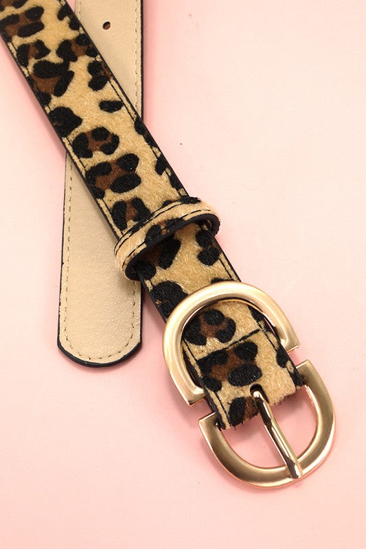 Double D Faux Leather Belt