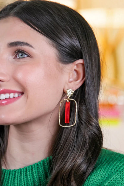 Taylor Shaye-Christmas Mirror Stick Hoops