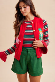 Christmas Nutcracker Sweater Vest
