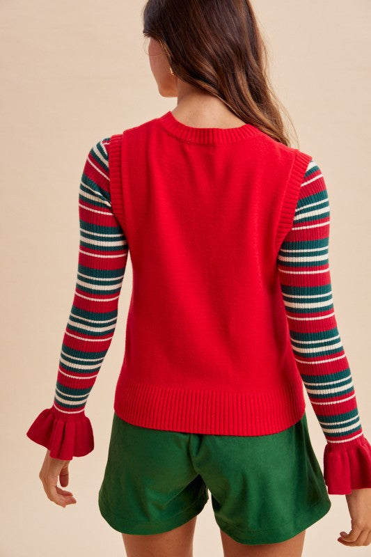 Christmas Nutcracker Sweater Vest