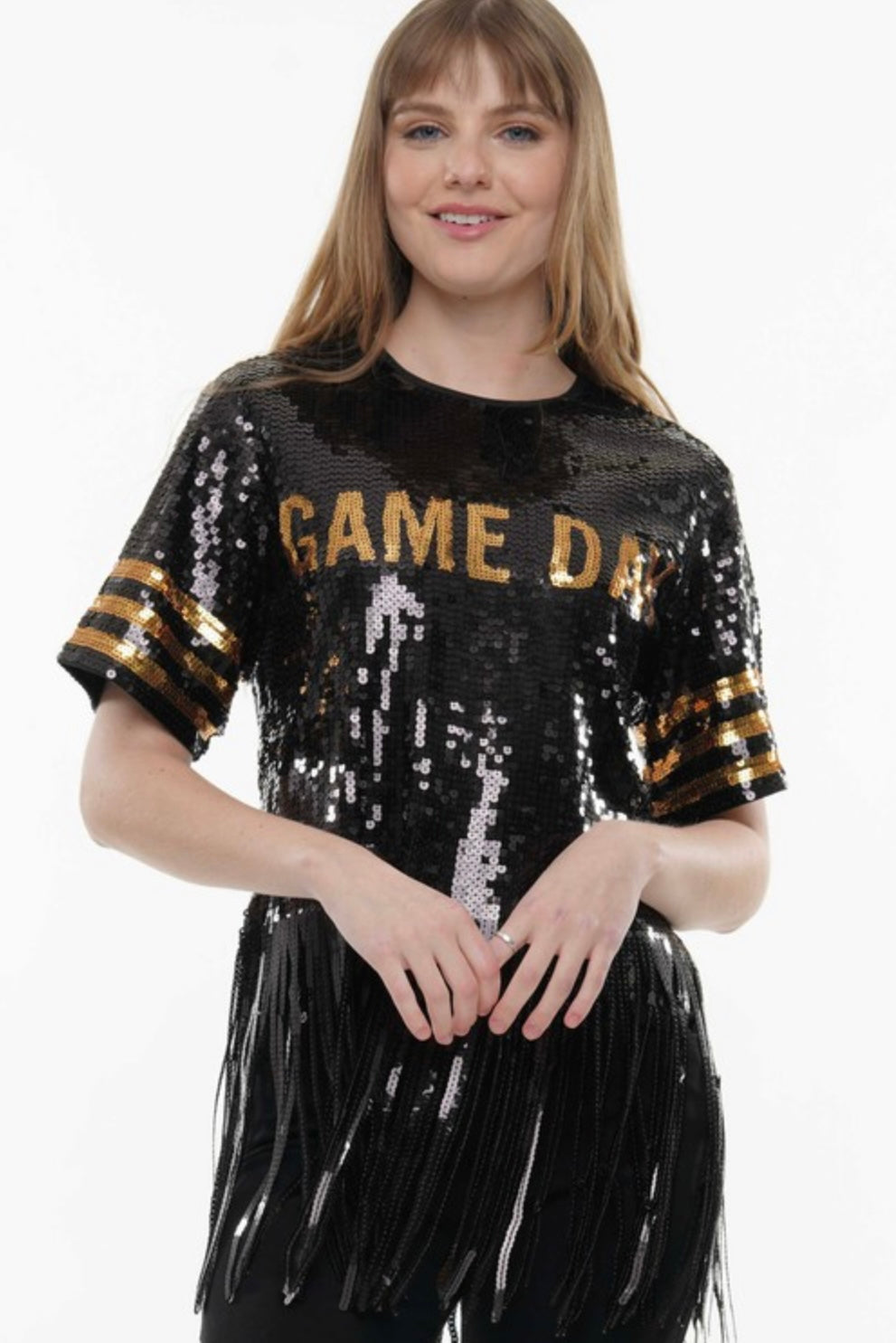 Sequin Gameday Fringe Shirt