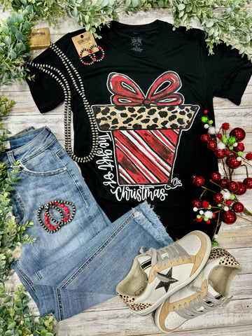 Candy Cane Present Tee