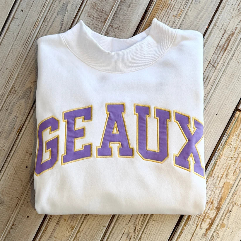 GEAUX Varsity Mockneck Sweatshirt
