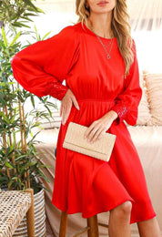 Satin Midi dress with sequin detail